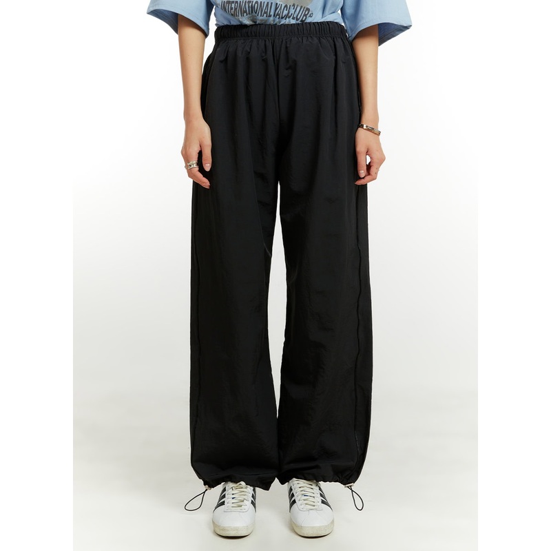 Solid Parachute Pants CU421|Black|Pink|Light green|Blue|M/L