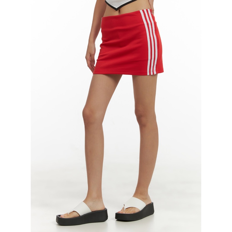 Stripe Slim Mini Skirt CU414|Red|Blue|Black|S/M