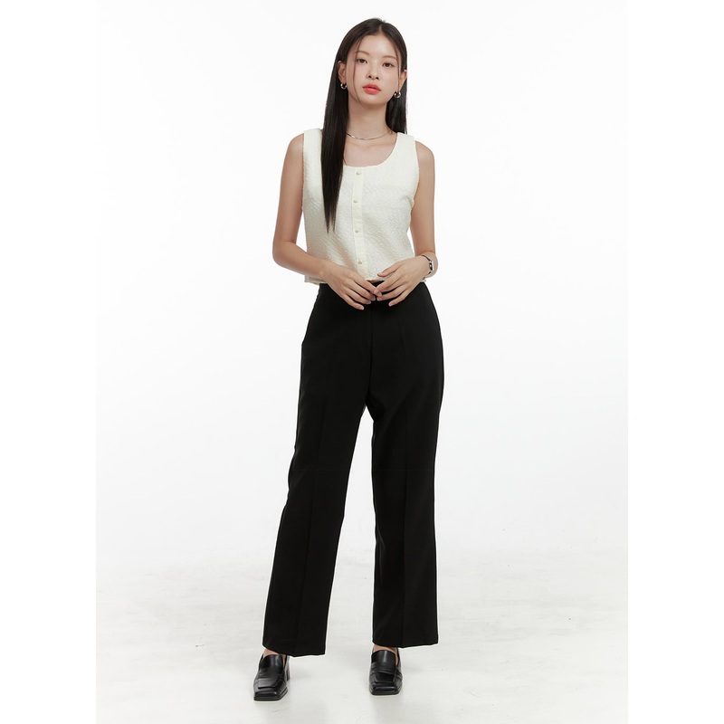 Basic Wide Tailored Pants OL411
