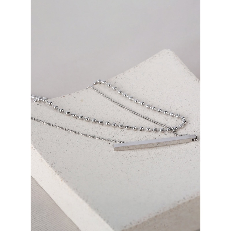 Long Stick Necklace IL403|Gray|One Size