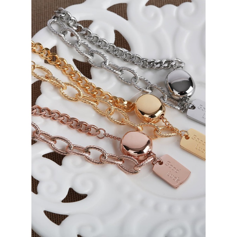 Lucky Pendant Chain Bracelet IL411