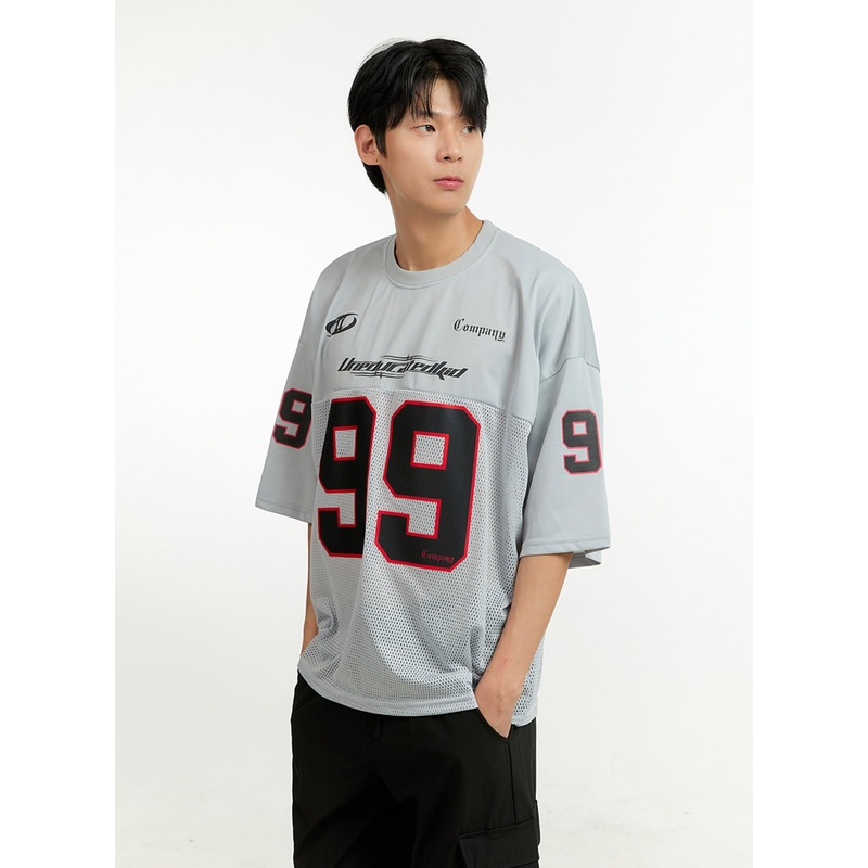 Men’s Activewear Oversize Fit Jersey T-Shirt IL412
