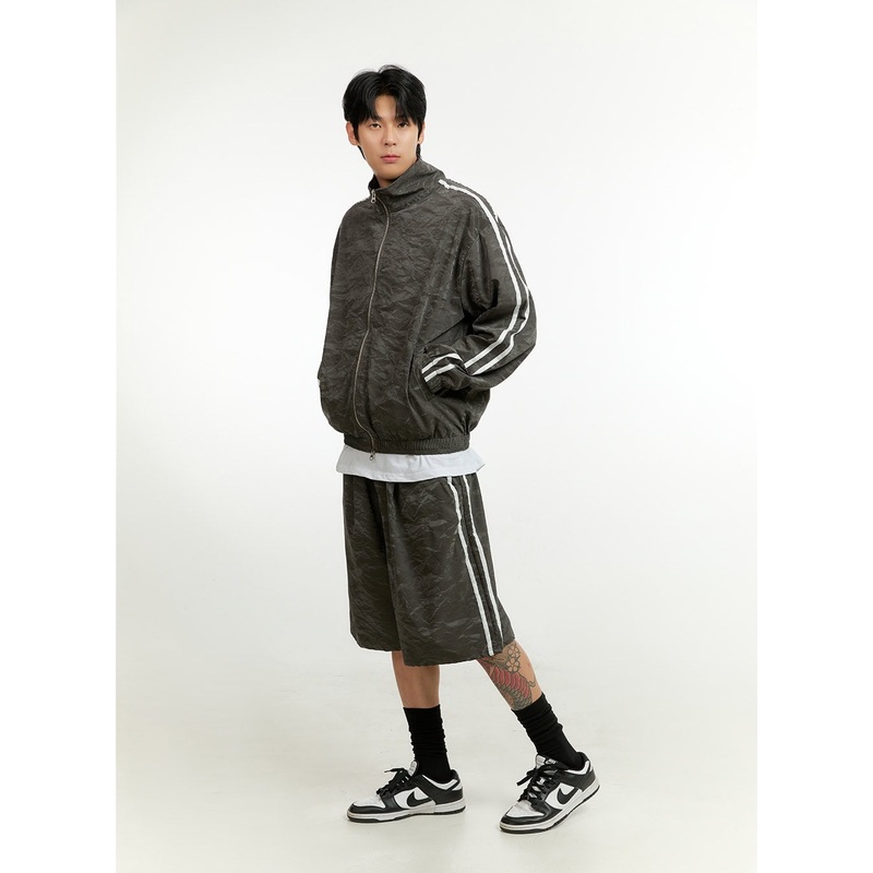 Men’s Activewear Shorts IL412|Dark gray|Black|M/L