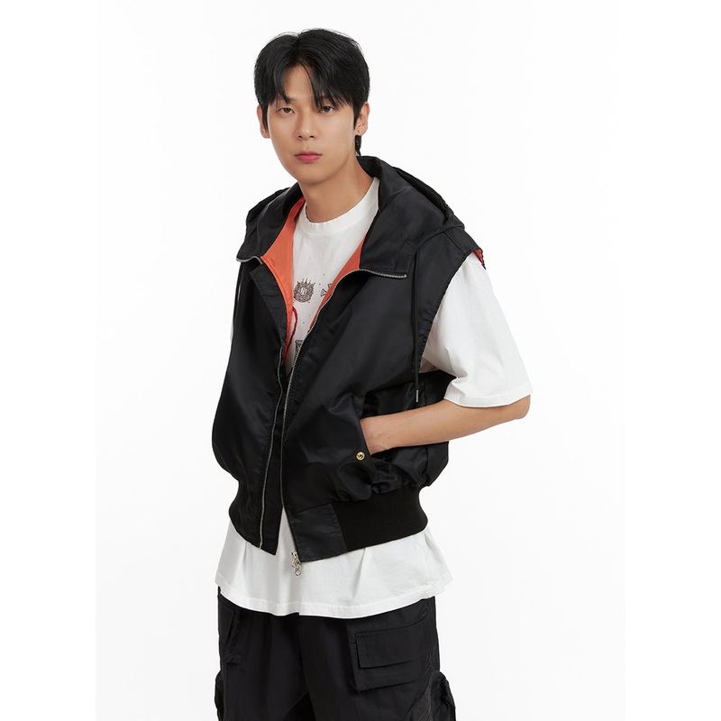 Men’s Aviator Vest IL403|Black|Dark green|M/L