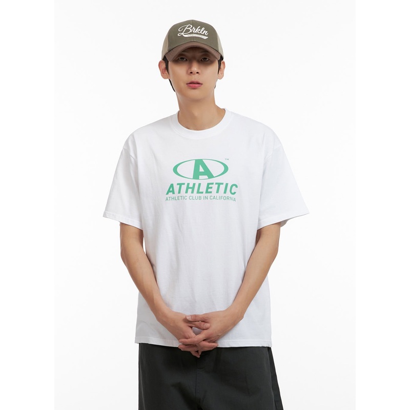 Men’s Graphic Round Neck T-Shirt (White) IL404