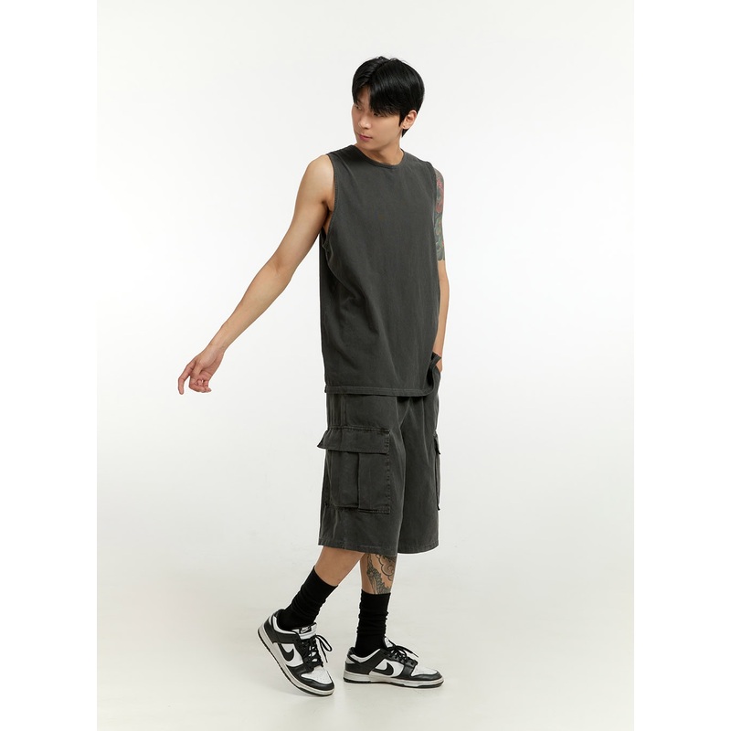 Men’s Washed Cargo Shorts IL412