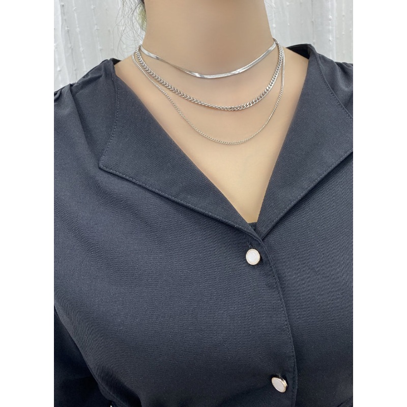 Nel Necklace IL403|Gray|One Size