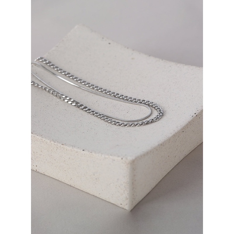 Simple Chain Set Necklace IL405