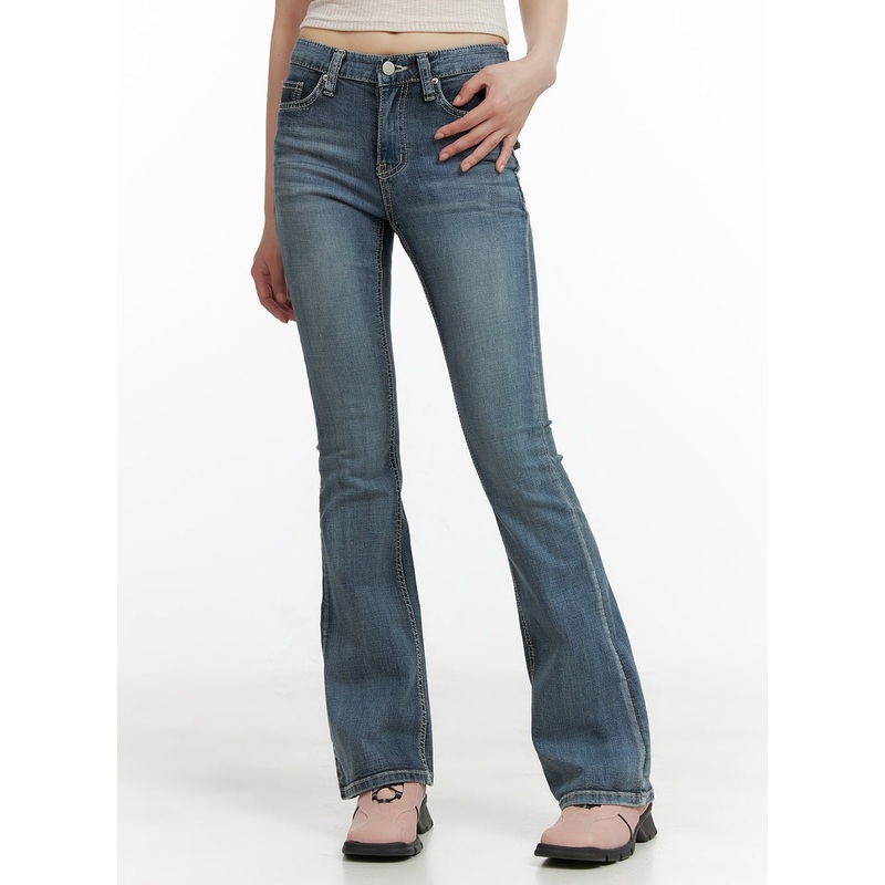 Tight Fit Low Waist Bootcut Jeans CL403