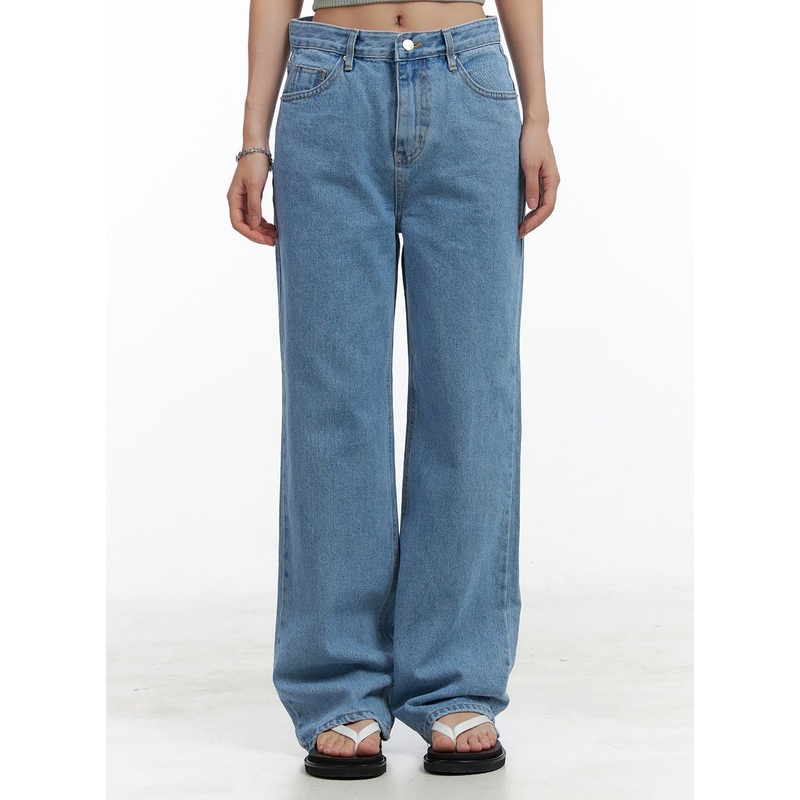 Washed Wide Fit Jeans OL401|Blue|S|M|L
