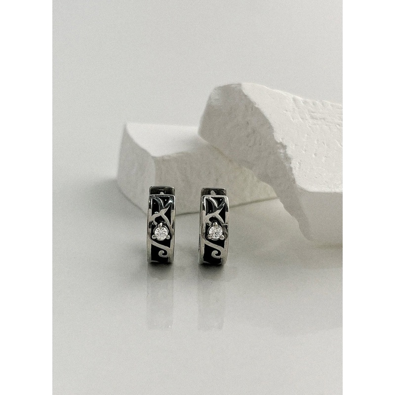 Antique Cubic Ring Earrings IL415