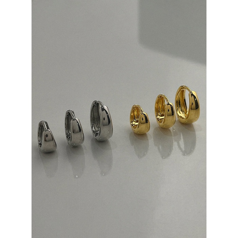Bold Ring Earrings IL415|Gray|Yellow|S|M|L
