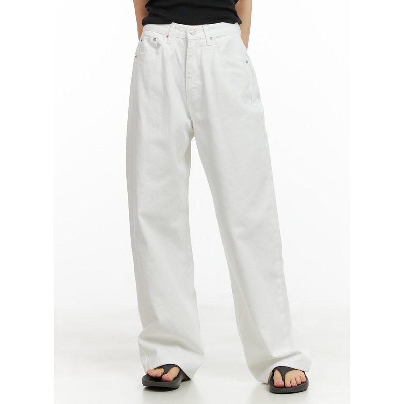 Cotton Wide Fit Solid Pants CL412
