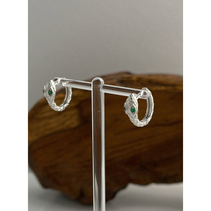 Greenai Ringe Earrings IL415|Gray|One Size
