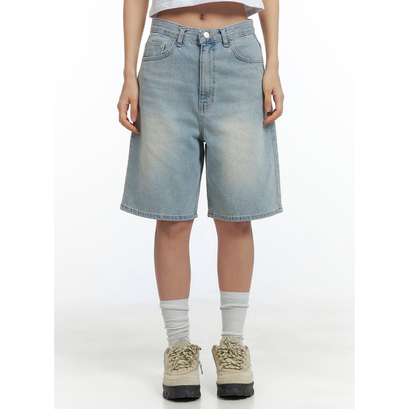 Light Washed Jorts CL417|Light blue|S|M|L