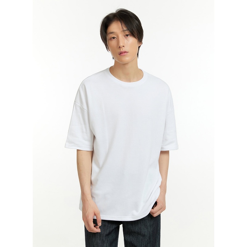 Men’s Oversize Round Neck T-Shirt (White) IL418