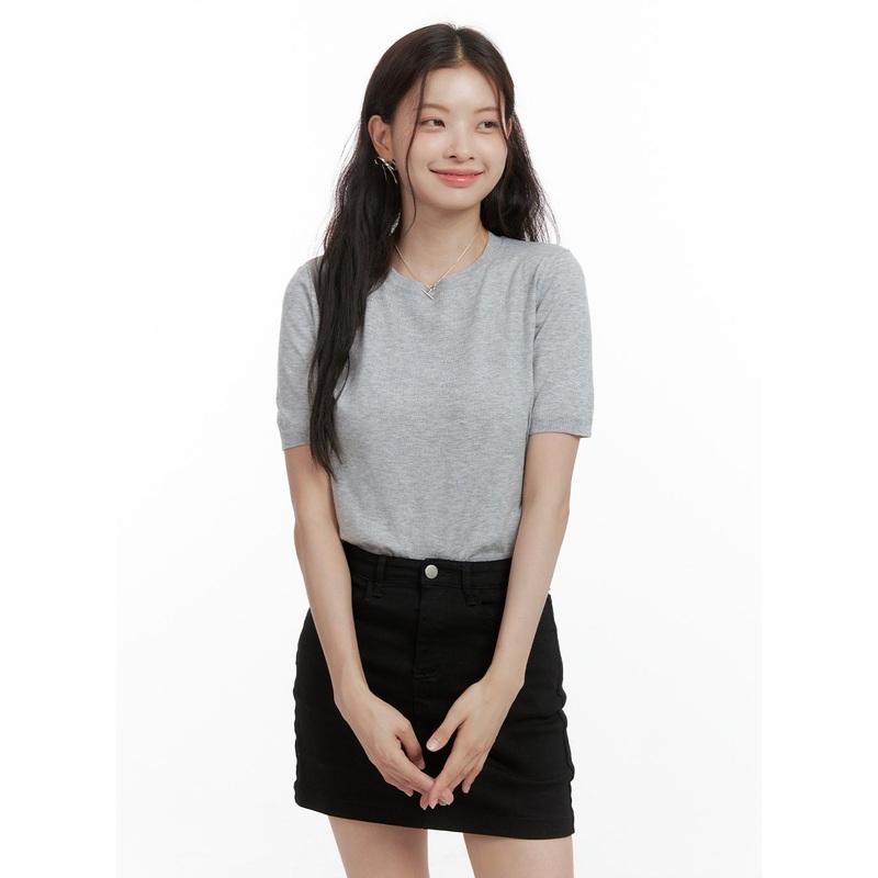 Round Neck Loose Fit Shirt OL417