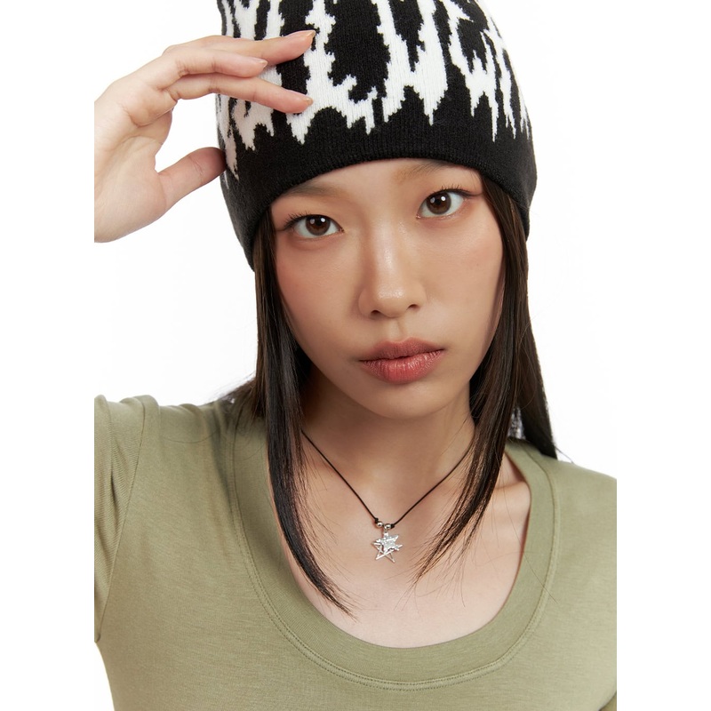 Star Blackline Necklace IL417|Gray|One Size
