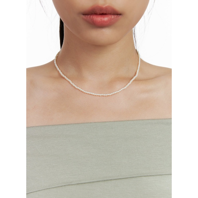 Teardrops Necklace IL417|White|One Size