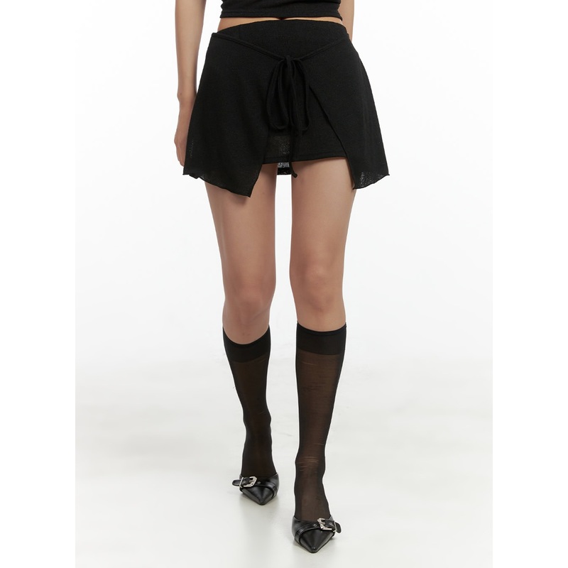 Wrap & Tie Mini Skirt Set CL418