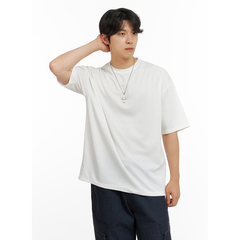 Men’s Basic Round Neck T-Shirt IG409