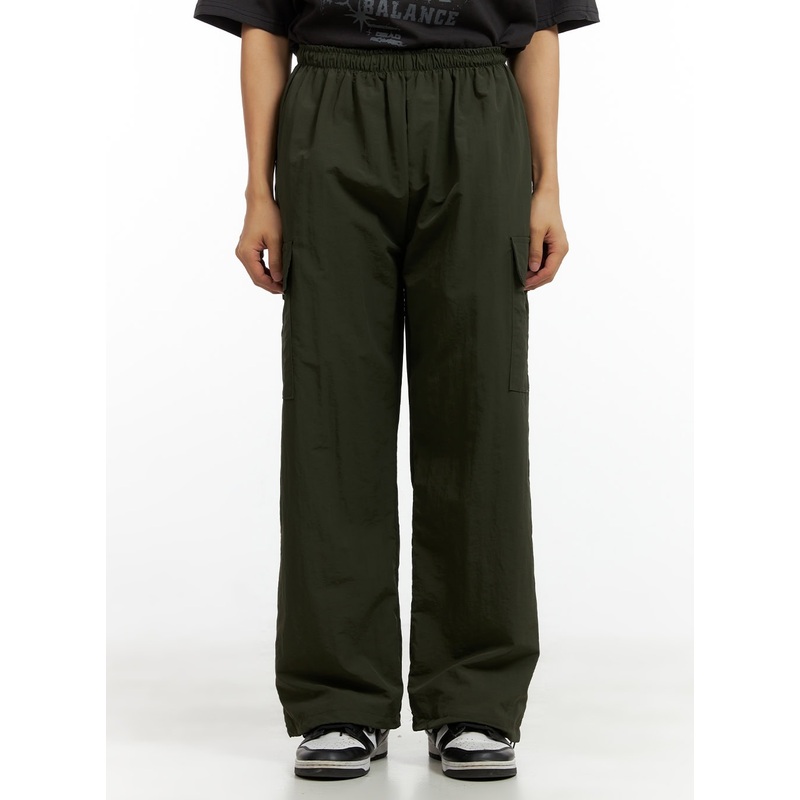 Men’s Cargo Nylon Pants CL429|Dark green|Gray|Black|Dark gray|Pink|White|M|1XL