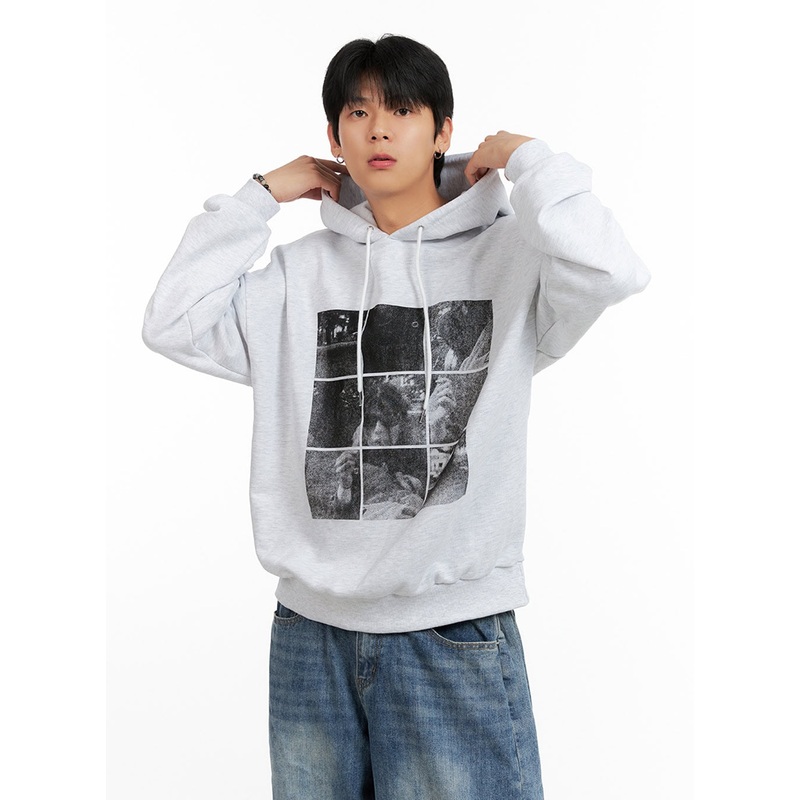 Men’s Cotton Graphic Hoodie IG402