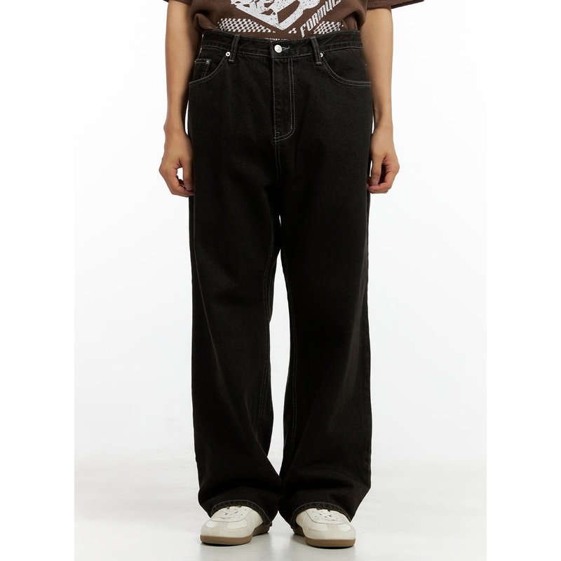 Men’s Wide Fit Washed Baggy Jeans CL429