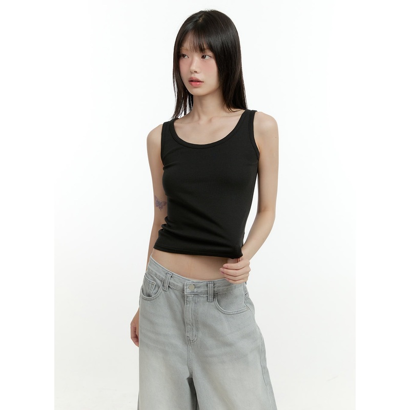Solid Tank Top CG402|Black|Dark gray|Gray|White|Blue|S/M