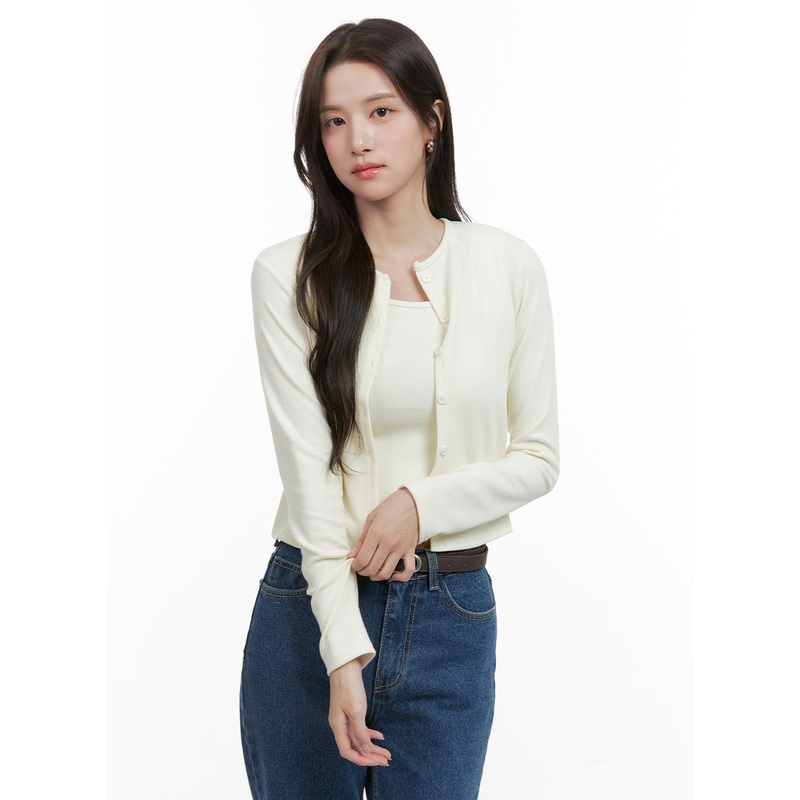 Cotton Cardigan and Cami Set OG409
