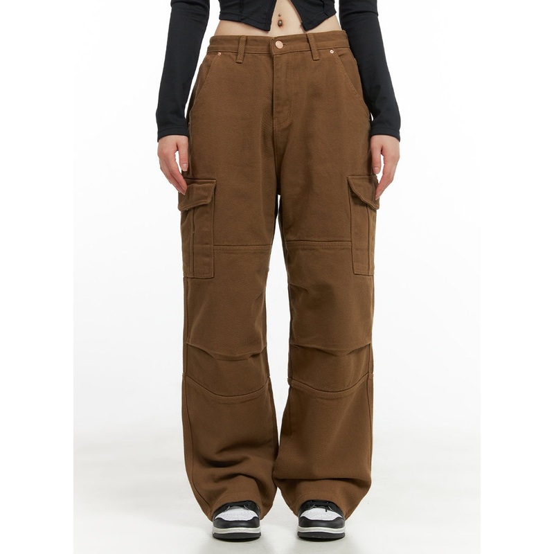 Cotton Cargo Loose Fit Pants CG420