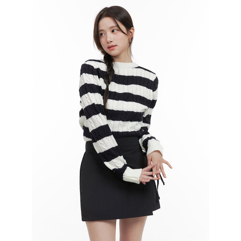 Cozy Stripe Knit Sweater OG409