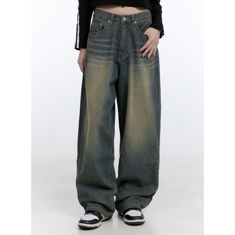 Edna Washed Baggy Denim Jeans CG413