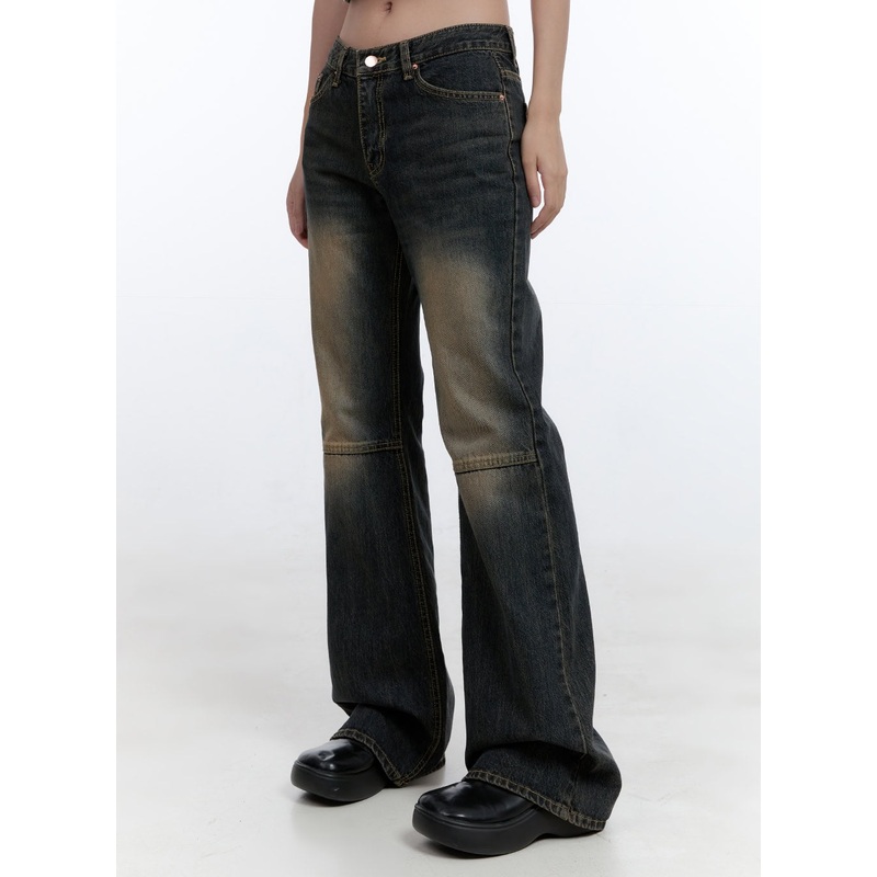 Kira Stitched Detail Bootcut Jeans CG414