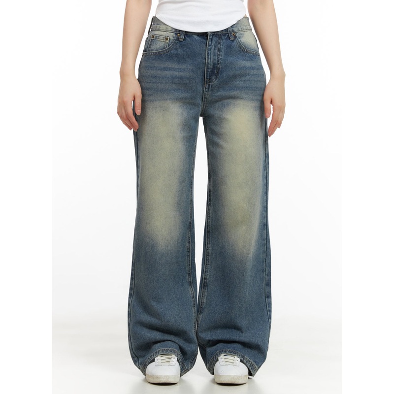 Lexi Vintage Washed Wide Fit Baggy Jeans CG420