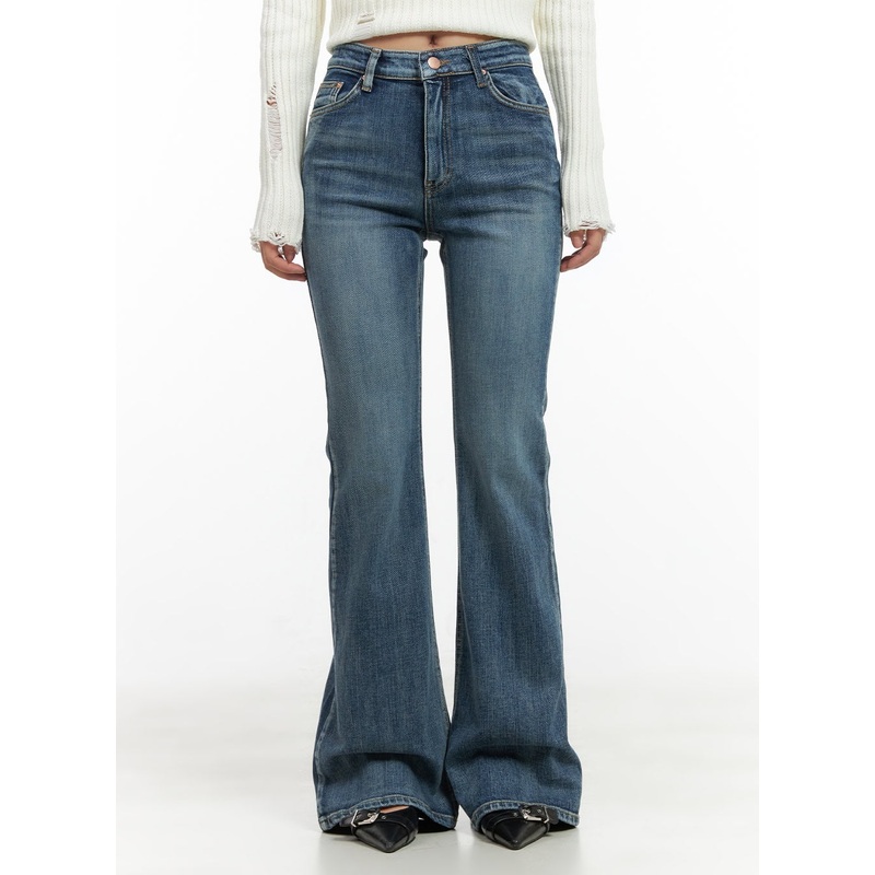 Lila Slim Bootcut Jeans CG422|Blue|S|M|L