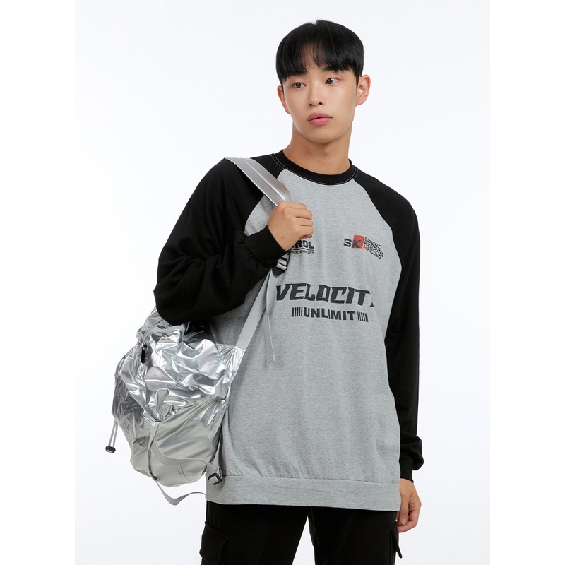 Men’s Graphic Raglan Sweatshirt IG416