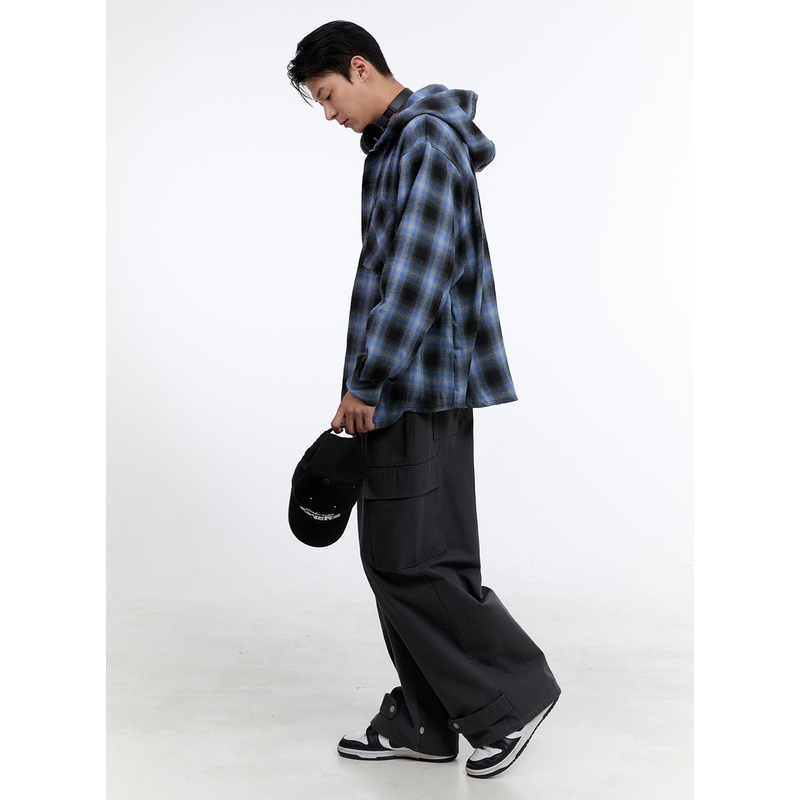 Men’s Wide Fit Cargo Cotton Pants IG428