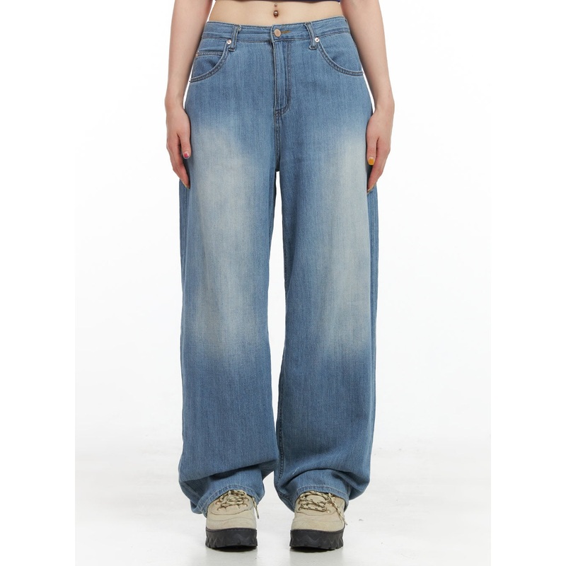 Nina Summer Washed Baggy Jeans CG409