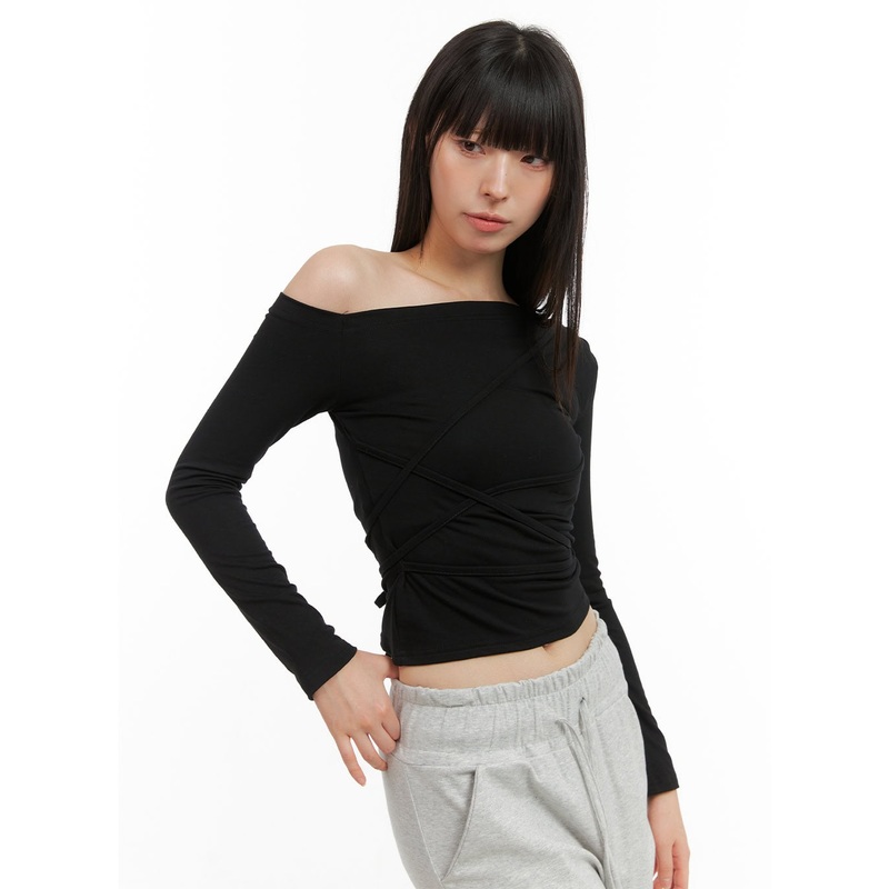 Uneven Chic One Shoulder Crop Top CG419