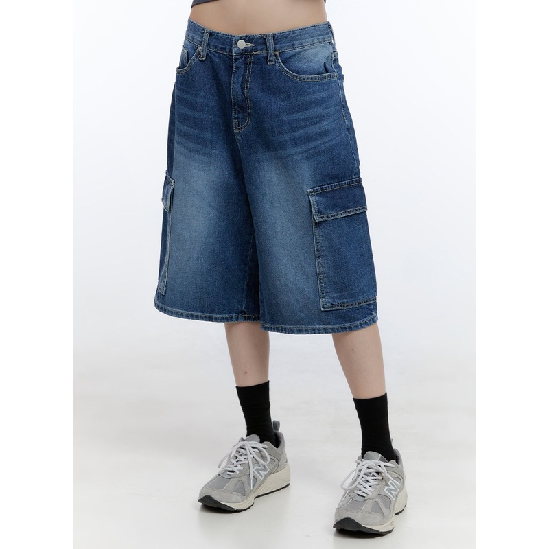 Zia Baggy Cargo Jorts CG413|Blue|S|M|L