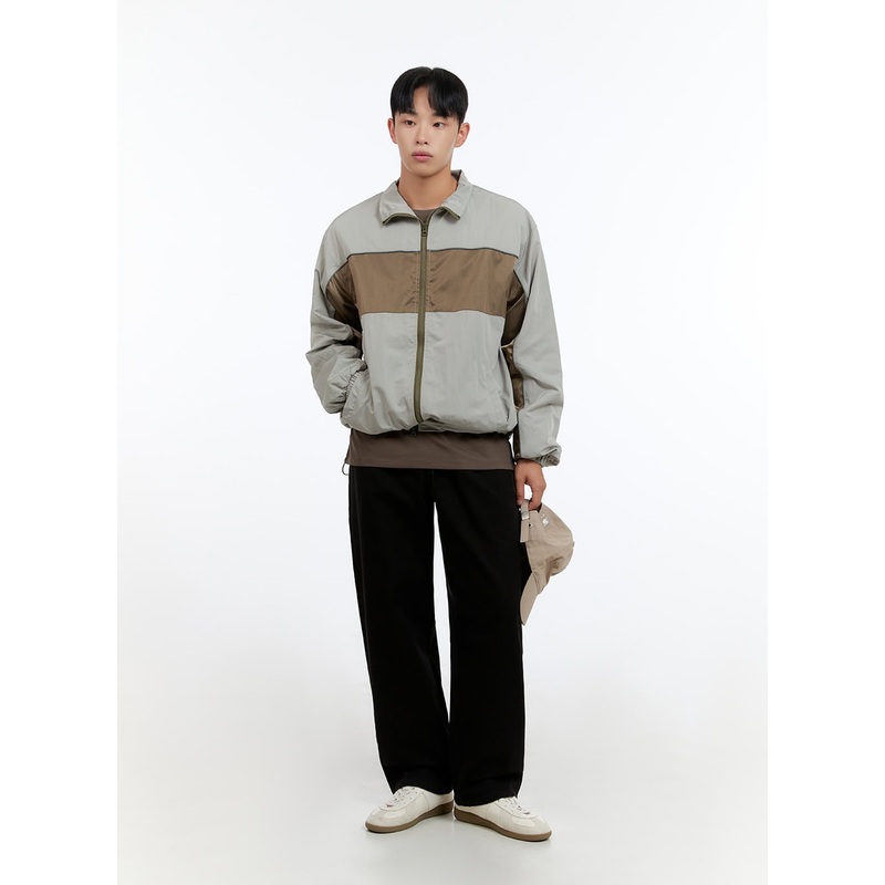 Men’s Classis Cotton Solid Wide Pants IS412