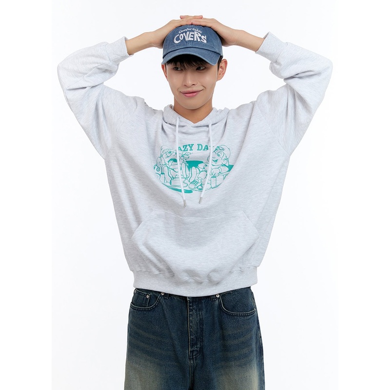 Men’s Graphic Hooded Sweatshirt IS412