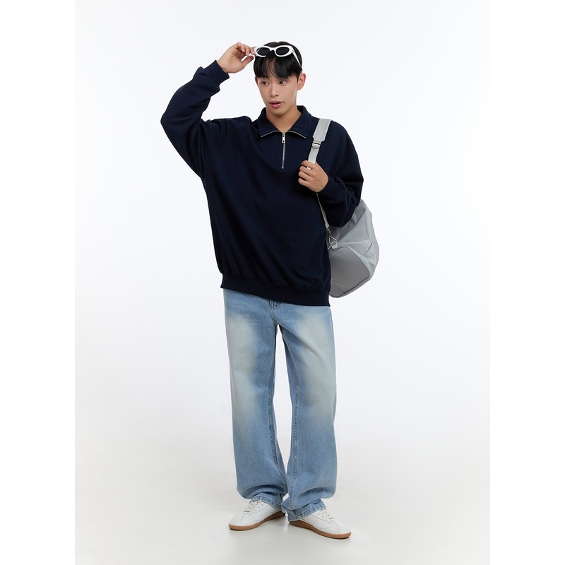 Men’s Light Denim Classic Fit Jeans IS413