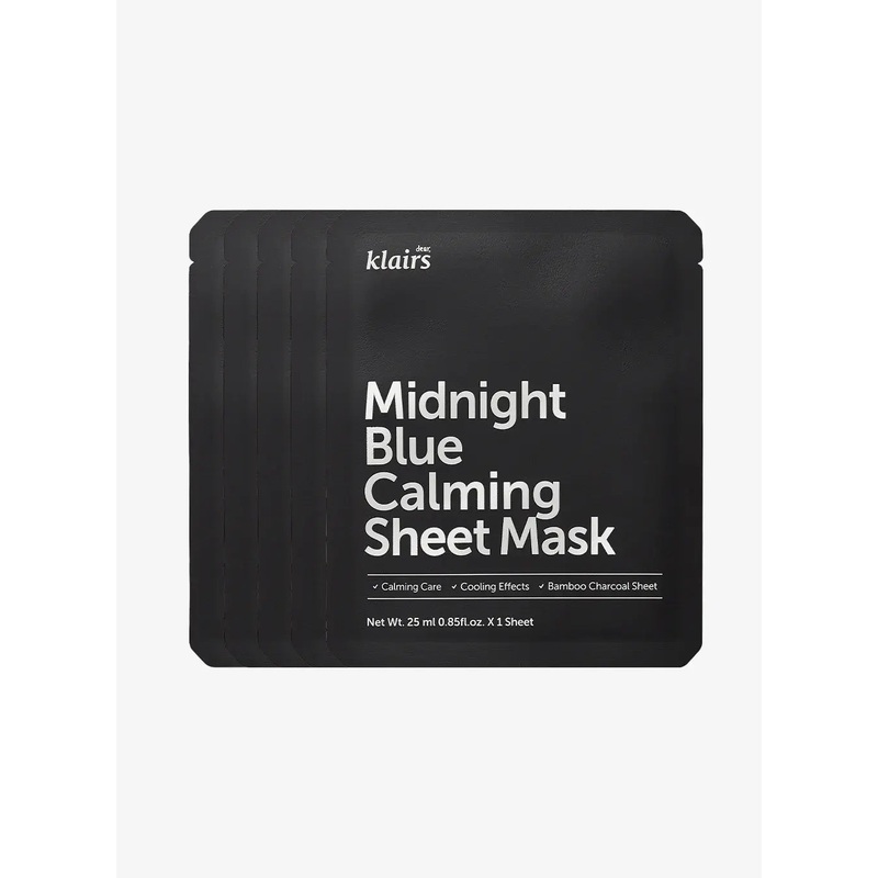 Midnight Blue Calming Sheet Mask (25ml / 5ea)