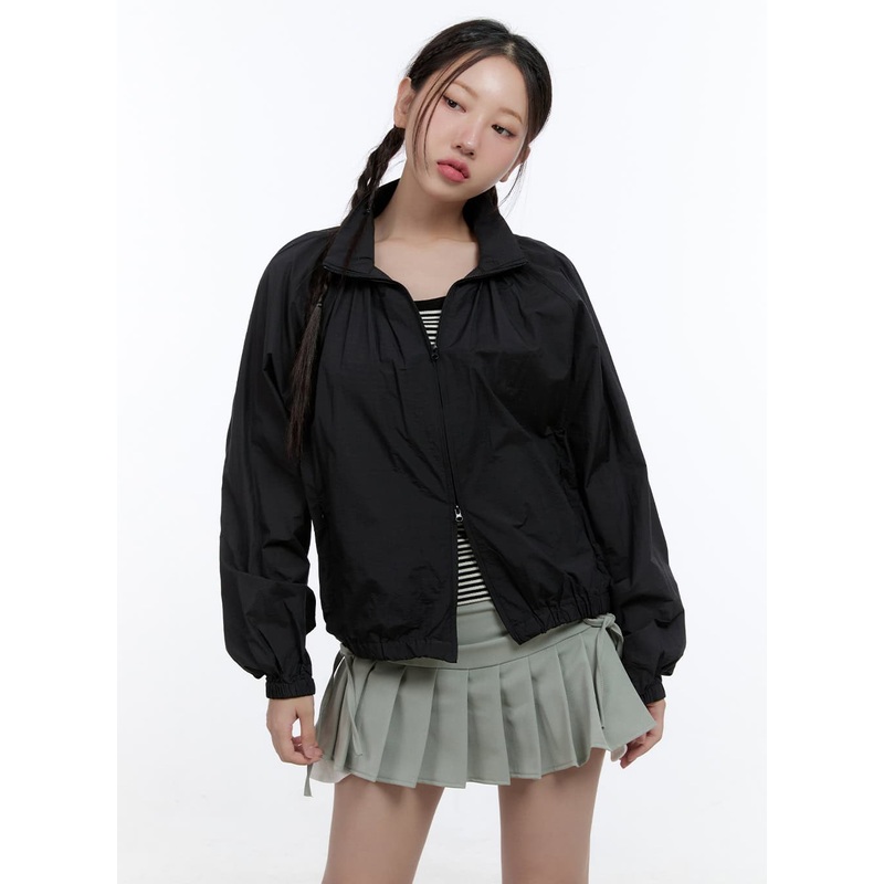 Sleek Fit Nylon Jacket CS406|Black|White|Gray|S/M