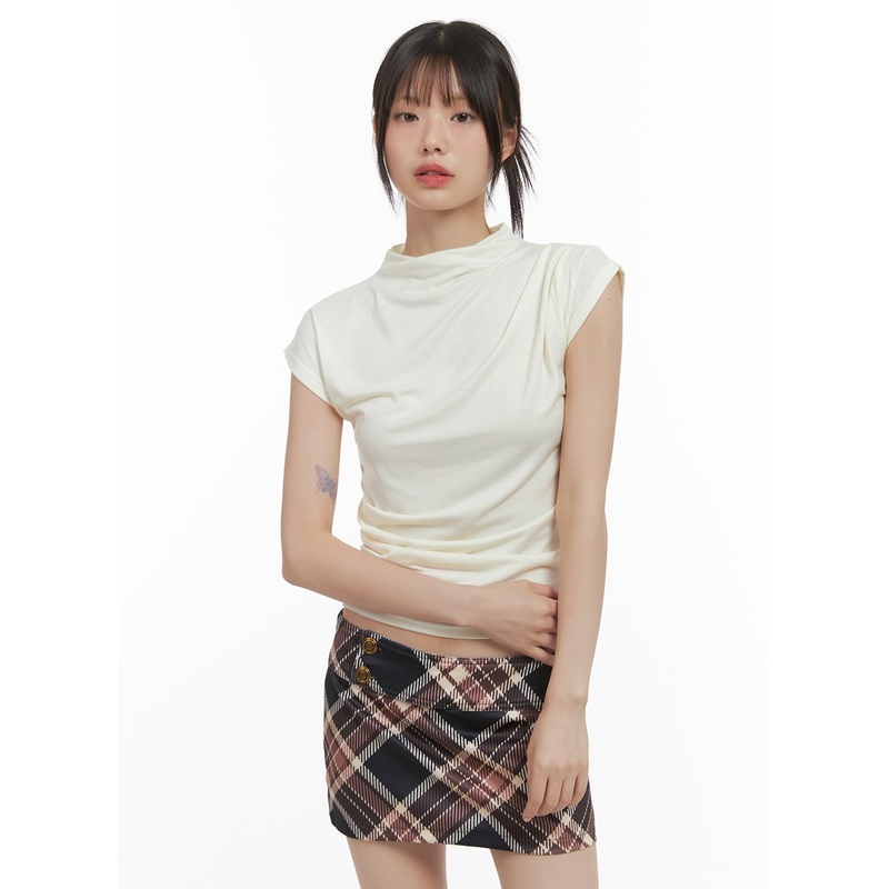 SlimLine Turtleneck CropTop CS412