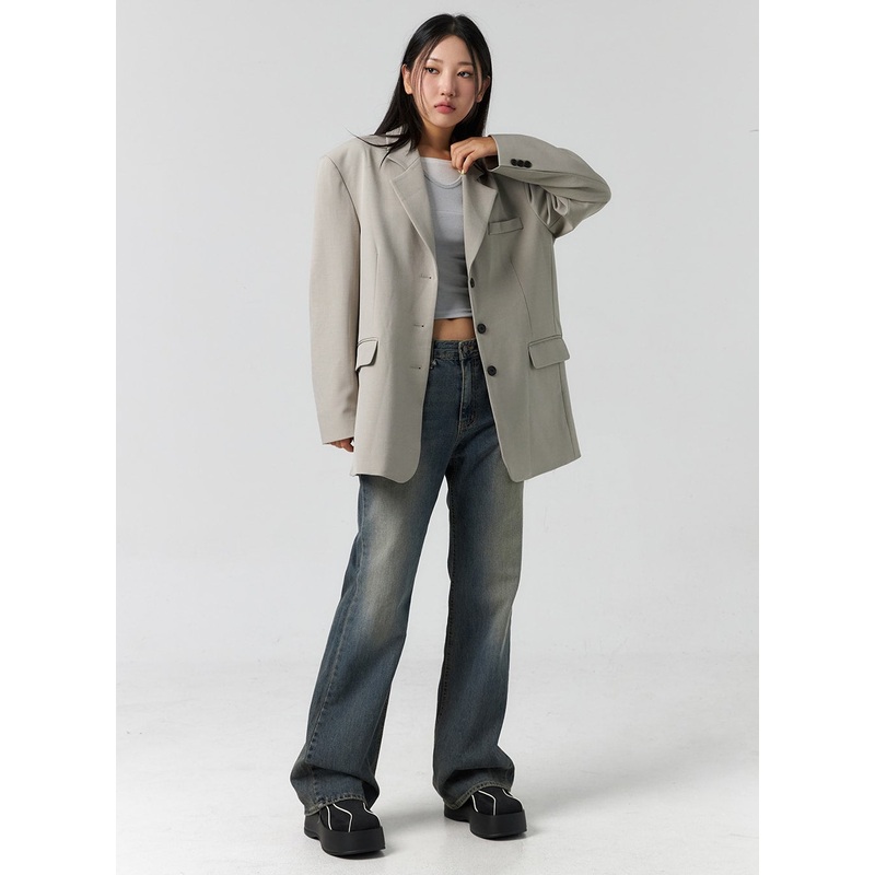 Vintage Wash Bootcut Jeans CS305