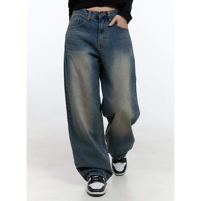 WIlla Casual Wash Baggy Jeans CS406
