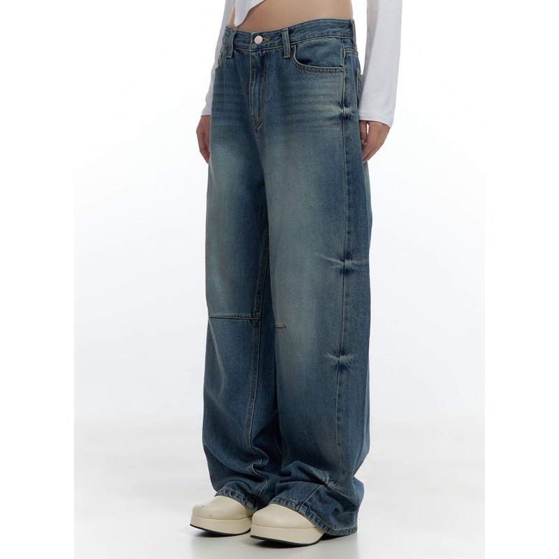 Aria Comfy Cotton Wide Leg Jeans CS420